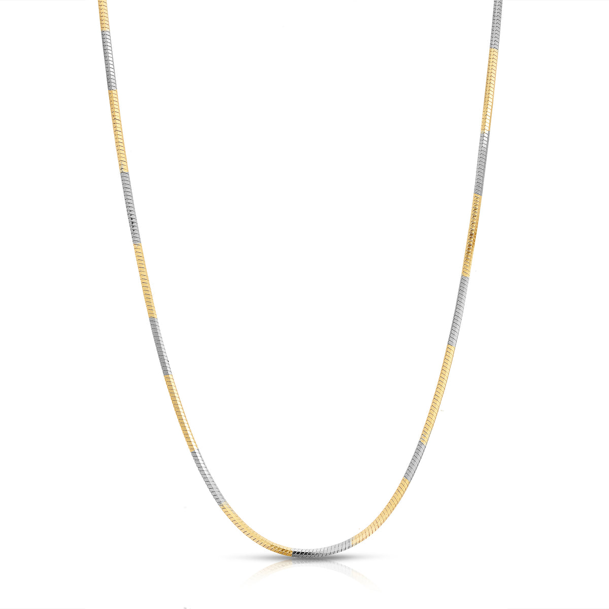 Snakeskin Bi-Color Necklace