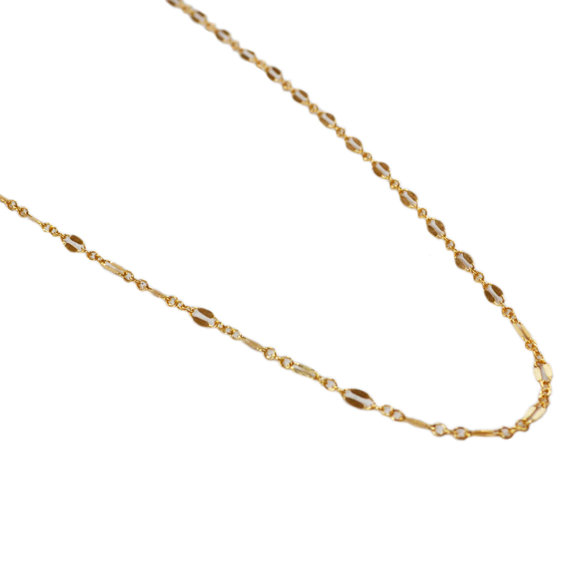 Shimmer Chain Necklace, Gold, Rose Gold, or Silver