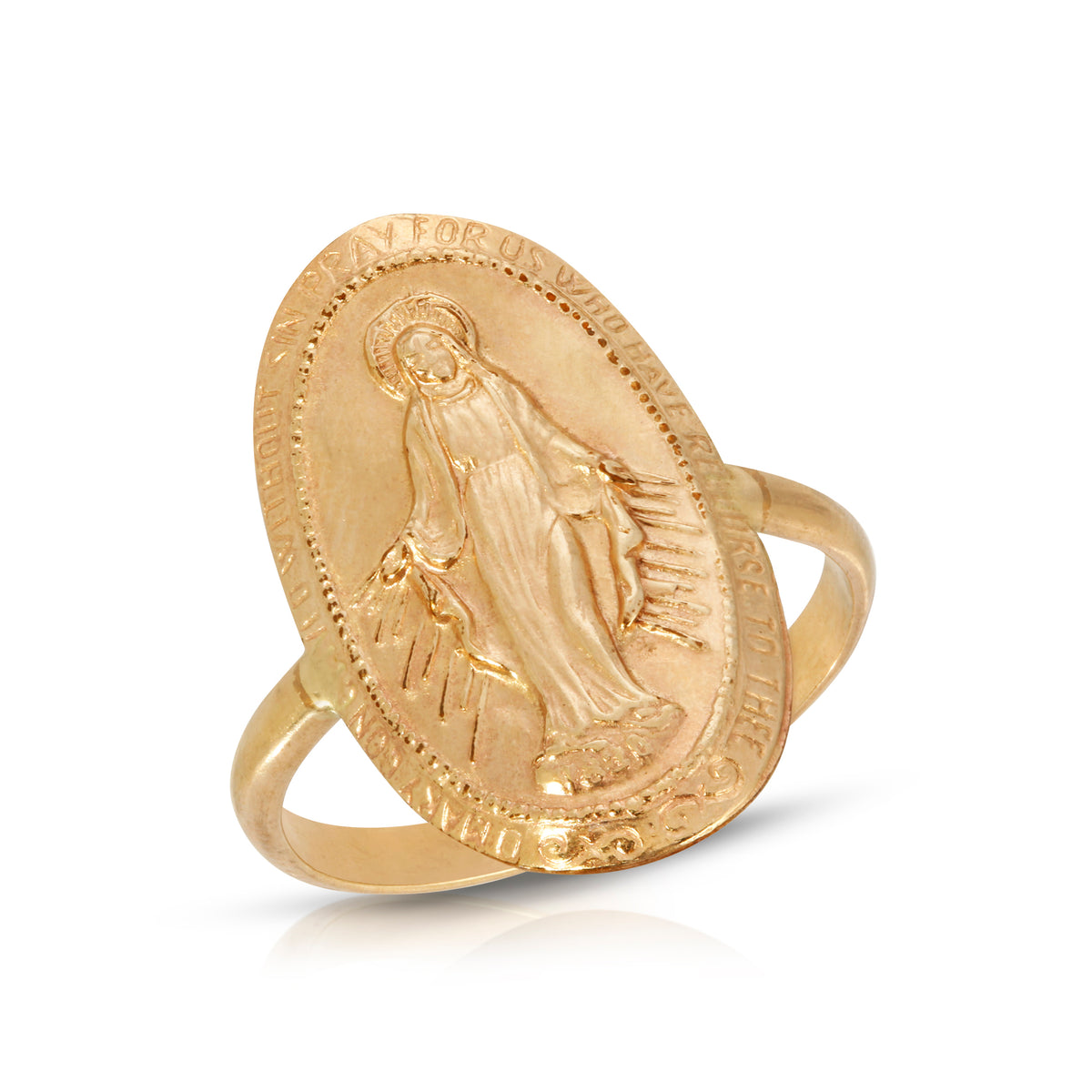 Oval Virgin Mary Ring