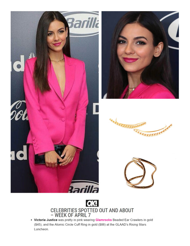 OK! Magazine Featuring Victoria Justice | Glamrocks Jewelry