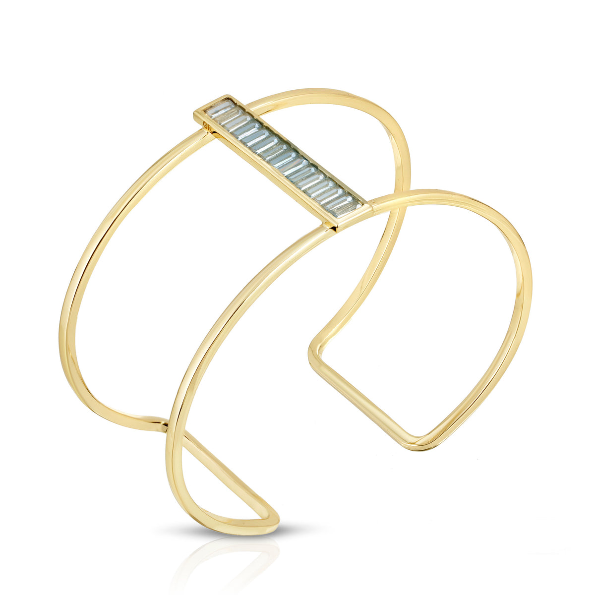 Ray of Light Double Cuff- Aqua