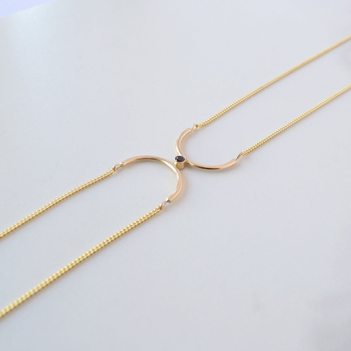 Bound Necklace - Gold CZ