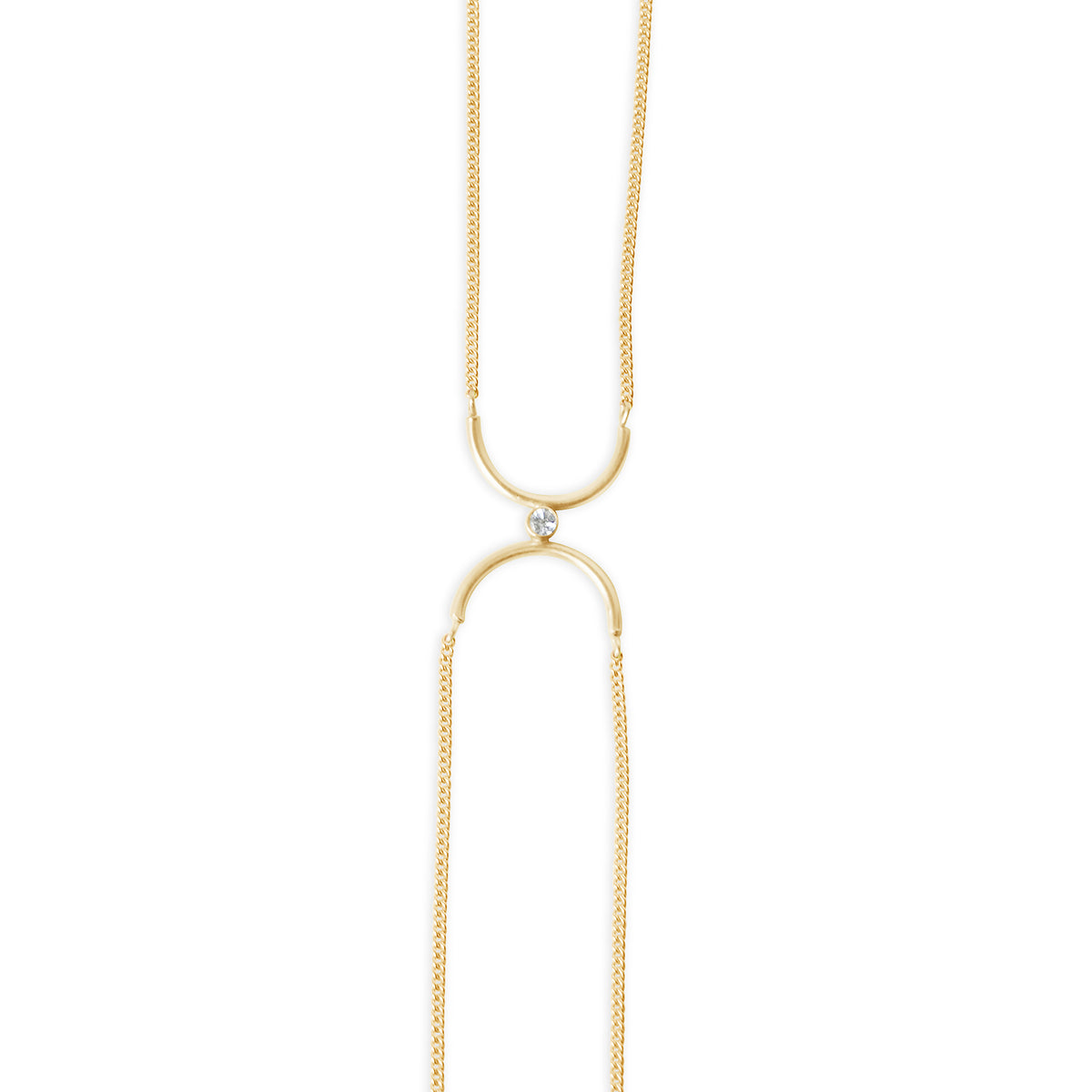Bound Necklace - Gold CZ