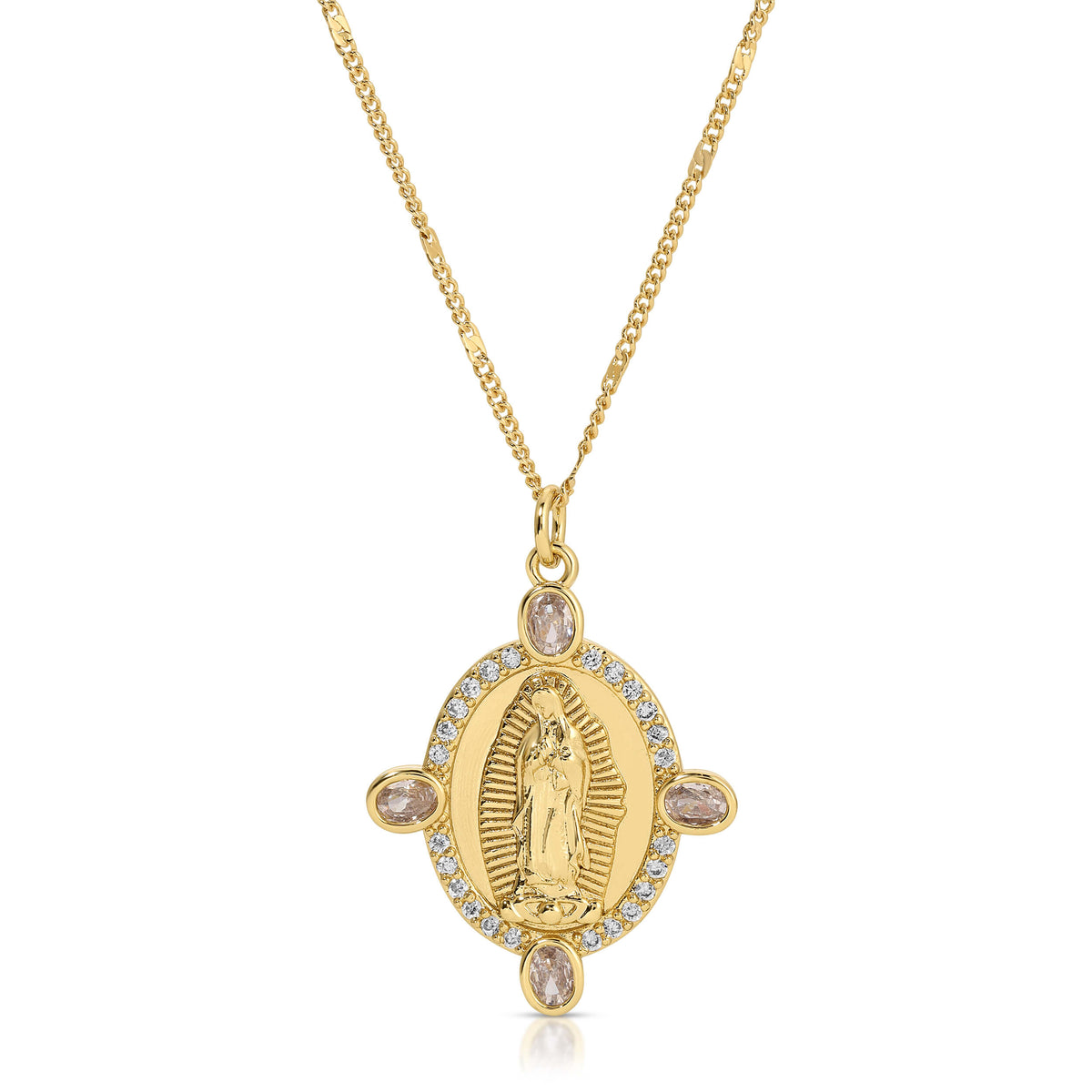 Lady of Guadalupe CZ Necklace
