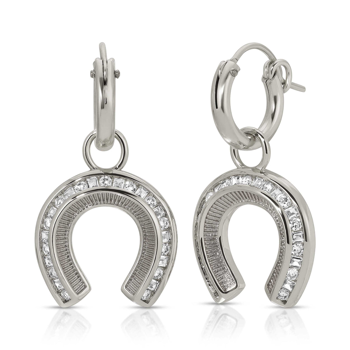 Good Fortune Horseshoe Huggies- Gold or Silver
