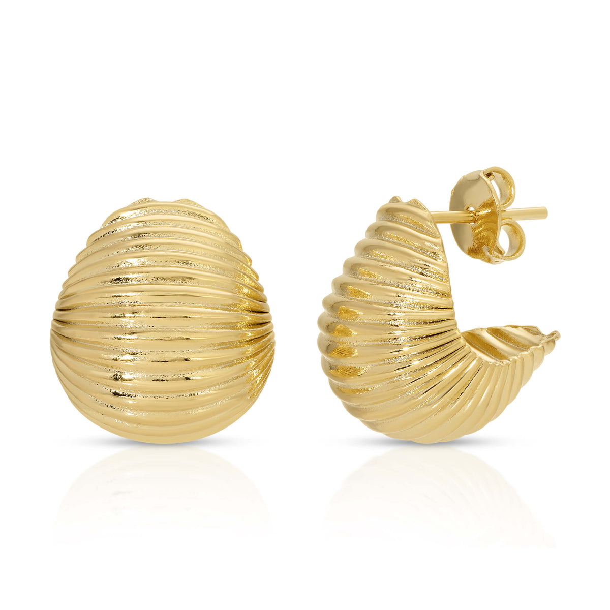 Nautilus Huggie  Earrings