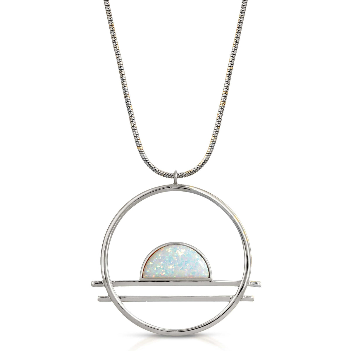 Ocean Drive Statement Pendant - Opal