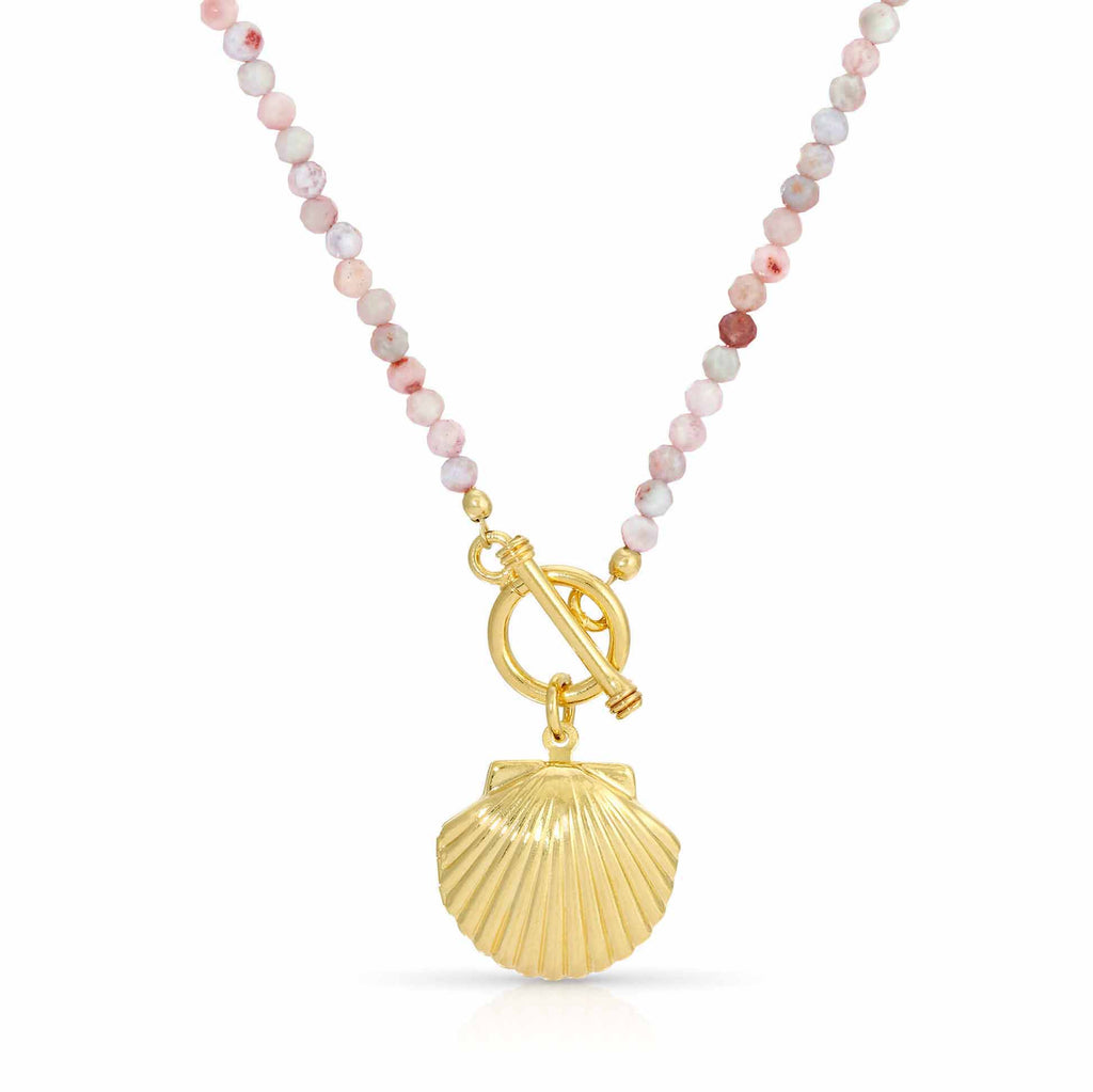 アクセサリー ripsalis plink necklace opal_venus_shell_locket_neckla