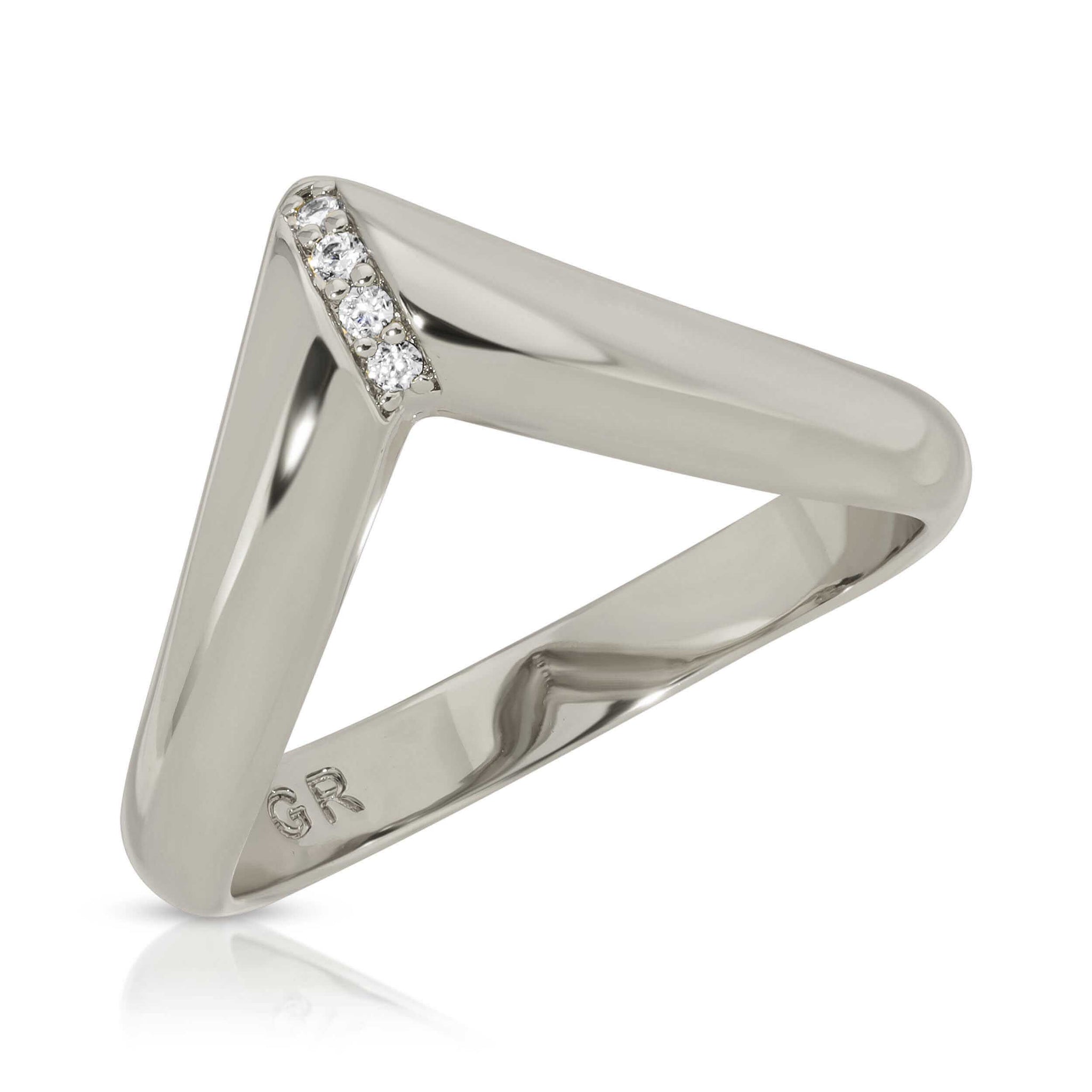 Clear CZ Gold-Tone Star Fashion Ring - .925 Sterling Silver Band, Sizes 5-10