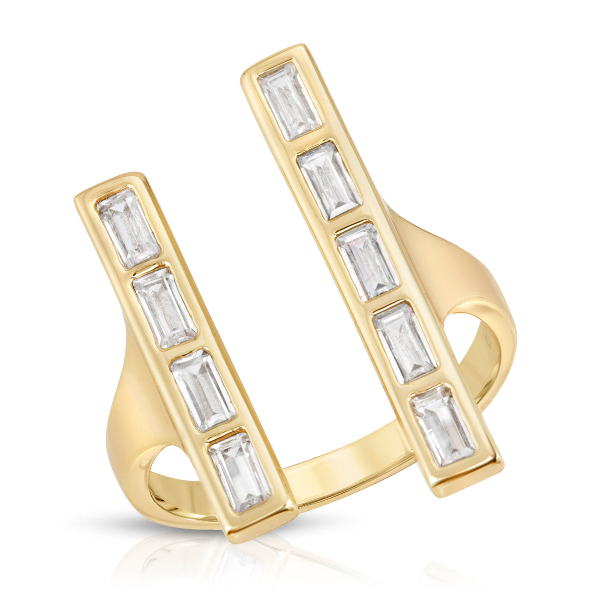 Baguette Double Bar Ring