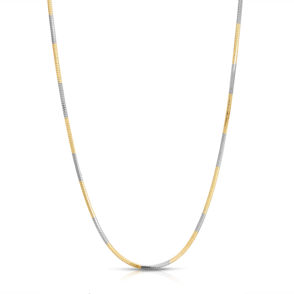 Snakeskin Bi-Color Necklace