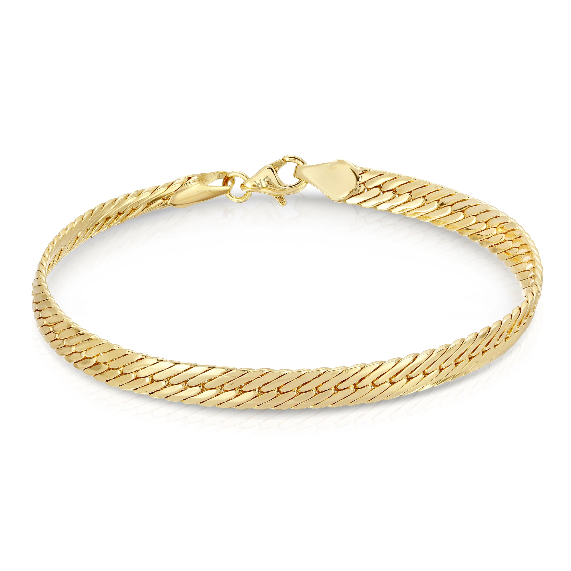 18k Japan Gold Snake Chain Bracelet – HLY Avenue Jewelry