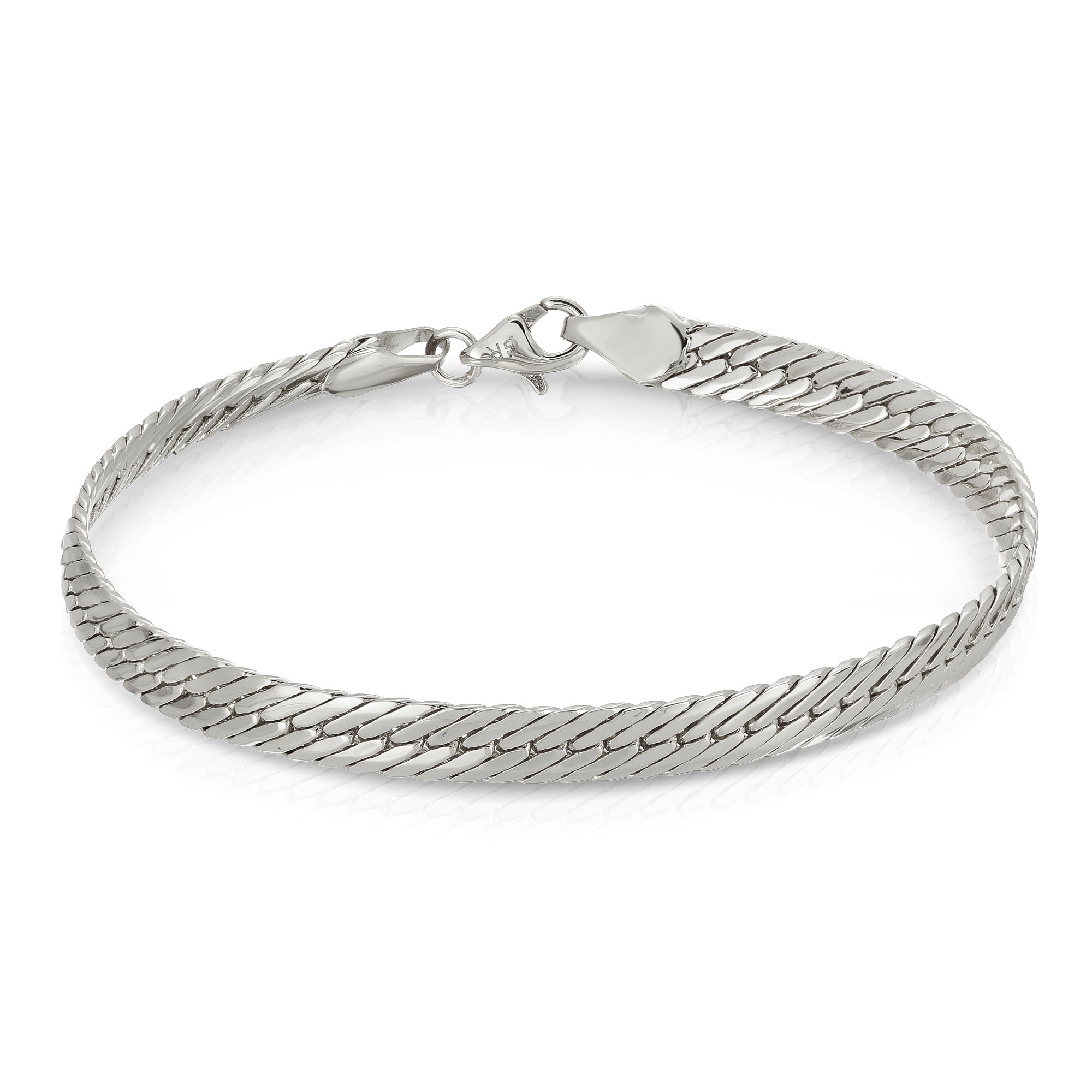 Sterling silver herringbone bracelet outlet