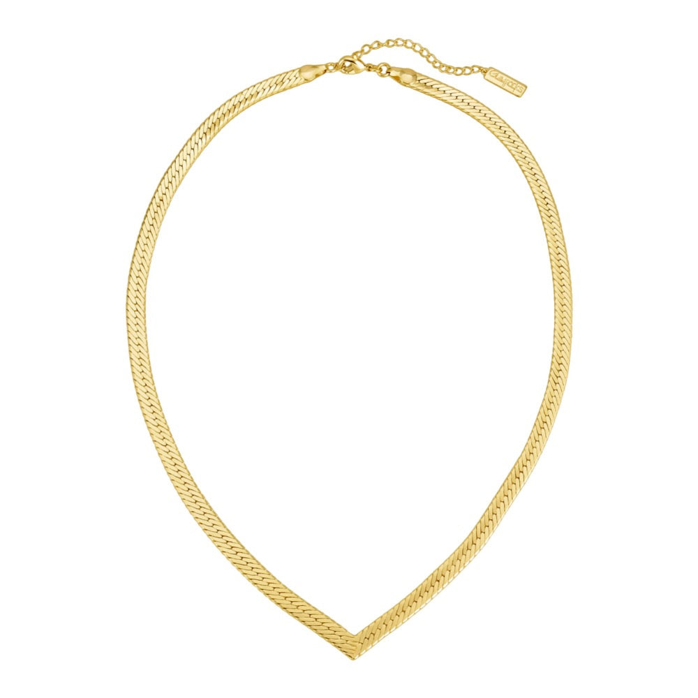 Chevron Herringbone Necklace Glamrocks - Main Image