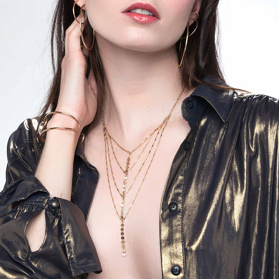 Palm Lariat Necklace