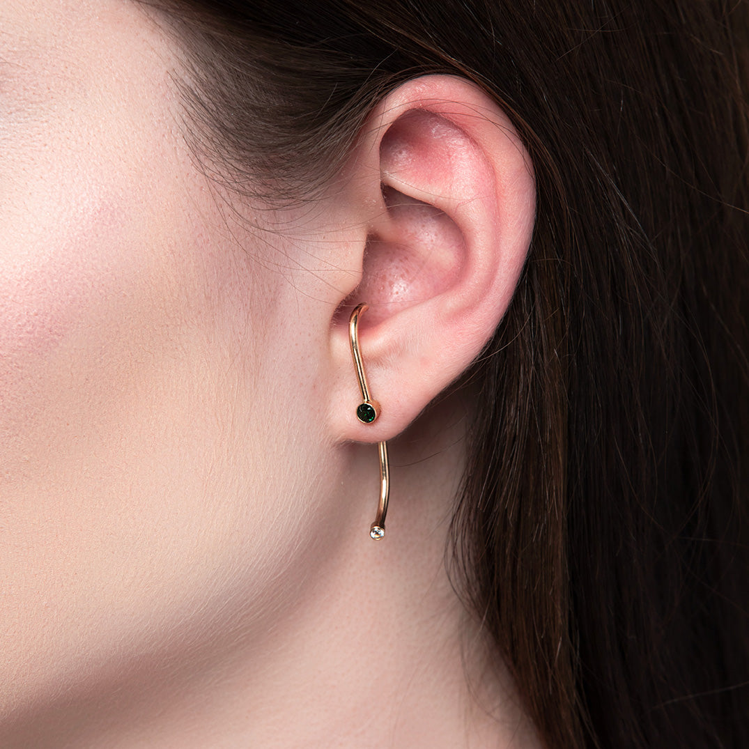 Suspension Ear Jackets, Gold, Rose Gold, or Silver