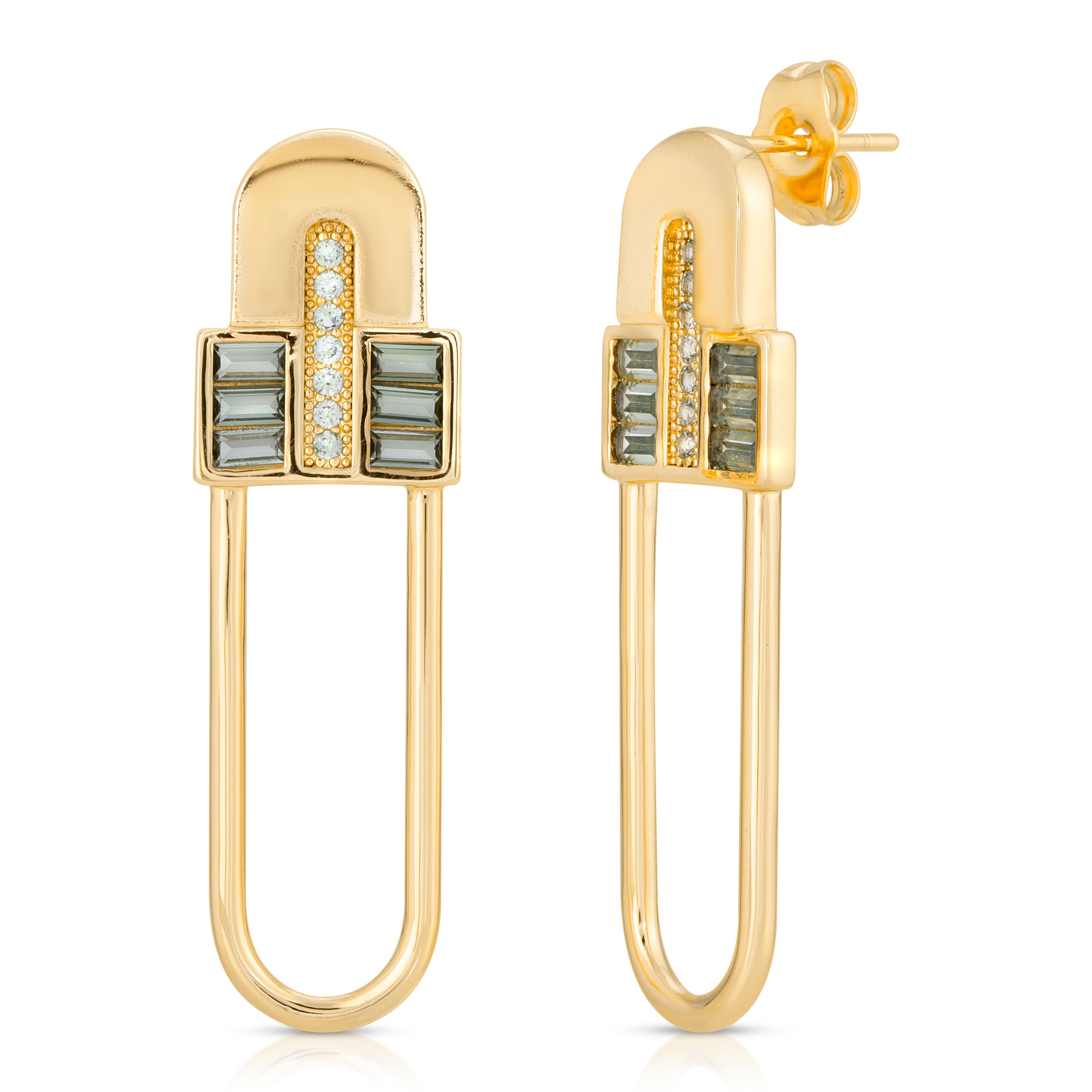 Tiffany safety clearance pin earrings
