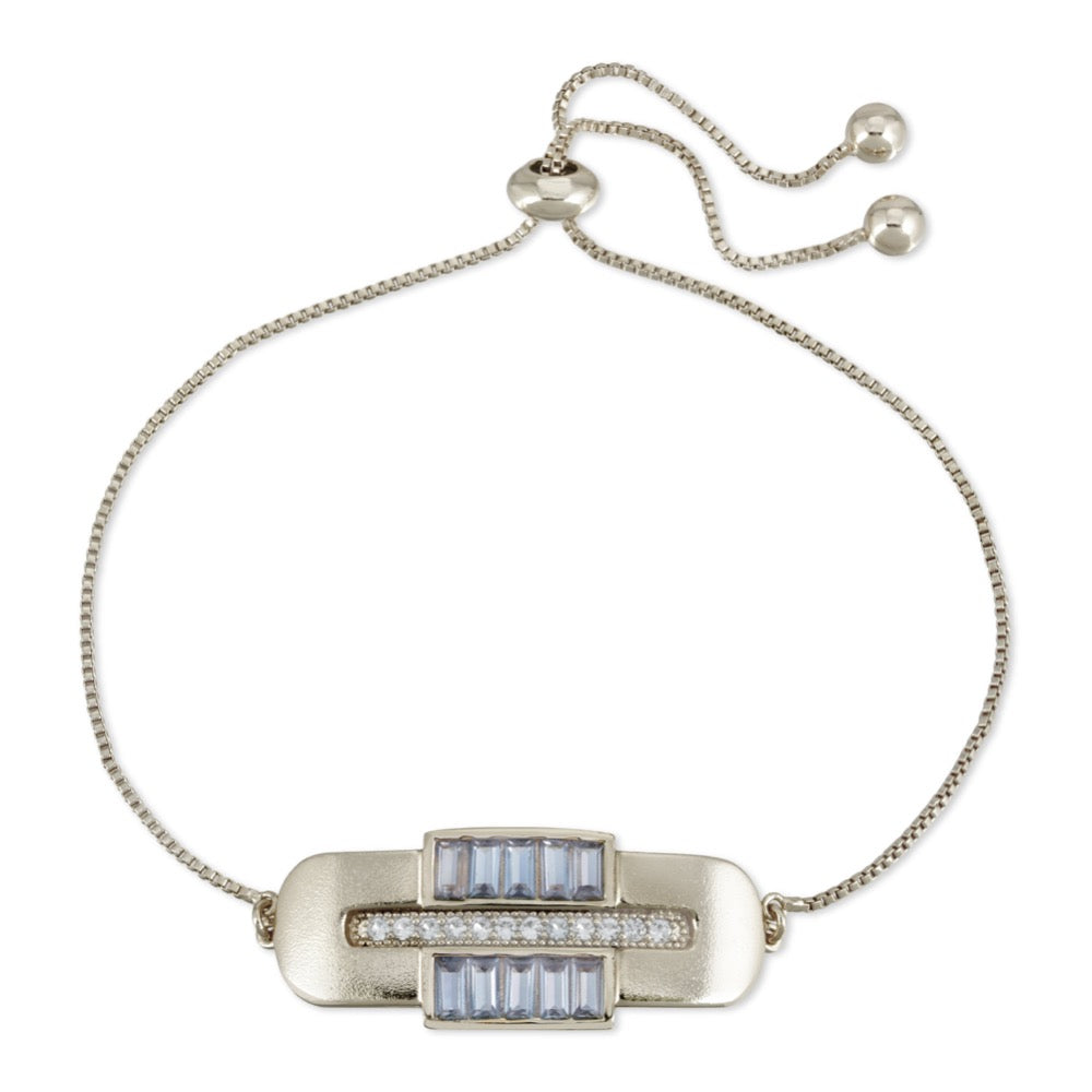 Century Chain Bracelet - Aqua CZ