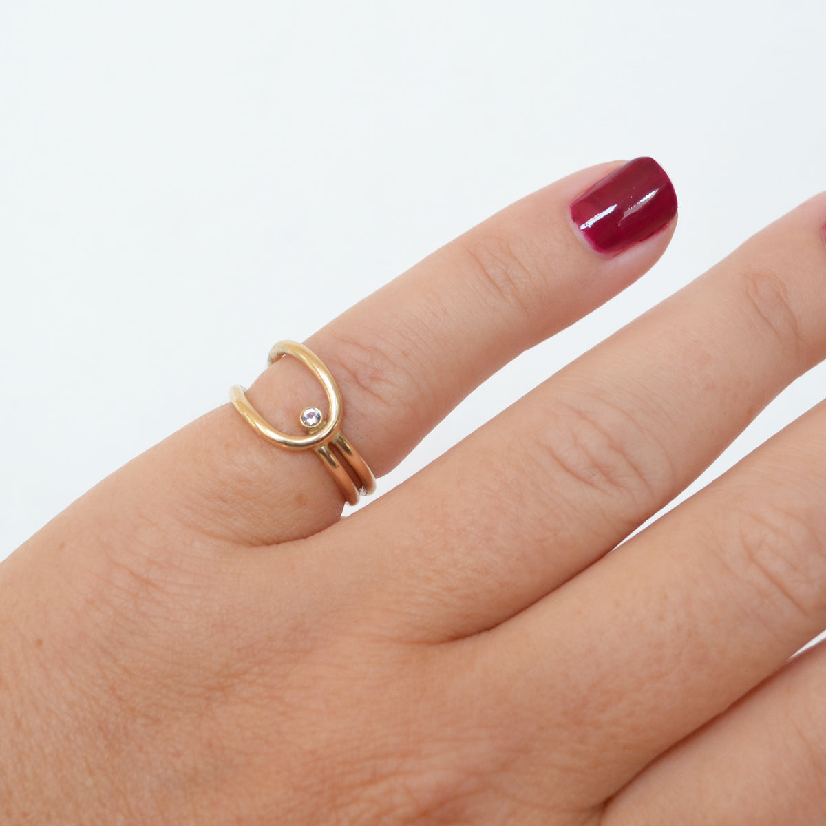 Lasso Ring in CZ, Gold or Silver