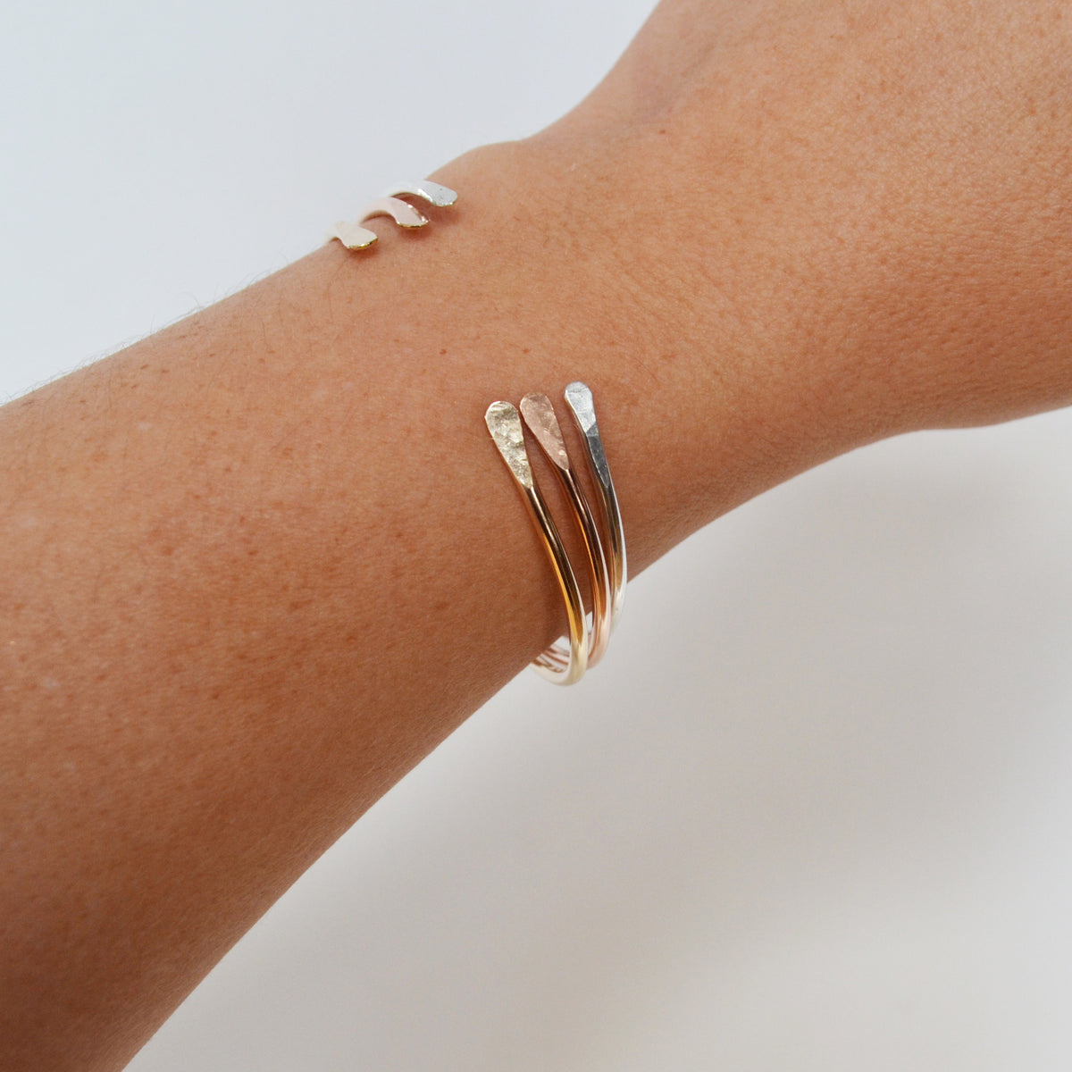 Simple Cuff Bracelet, Gold, Rose Gold, or Silver