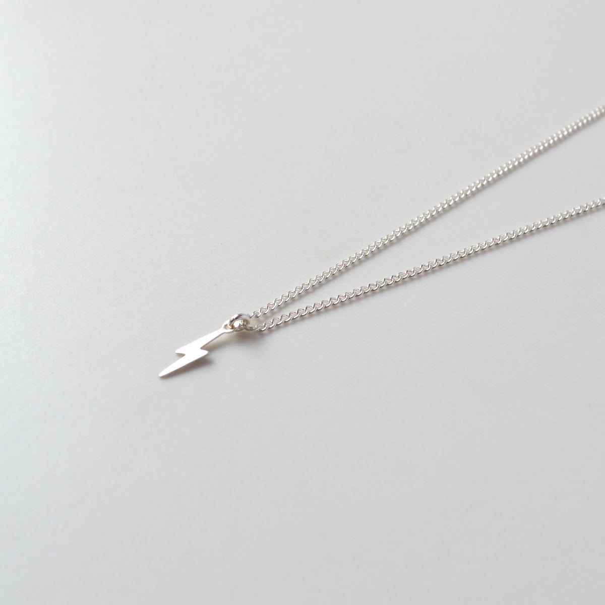 Lightning Bolt Necklace, Gold or Silver