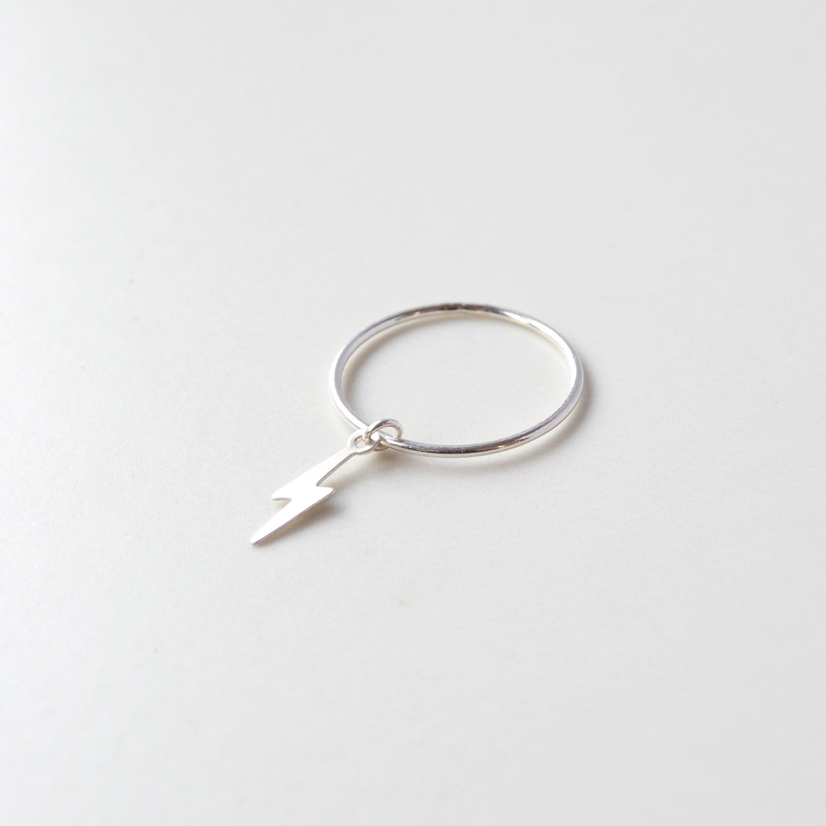 Lightning Bolt Ring, Gold or Silver