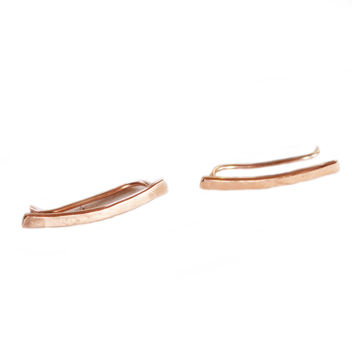 The Mini Minimalist Ear Climber, Gold, Rose Gold, and Sterling