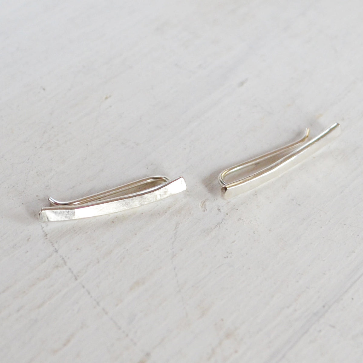 The Mini Minimalist Ear Climber, Gold, Rose Gold, and Sterling