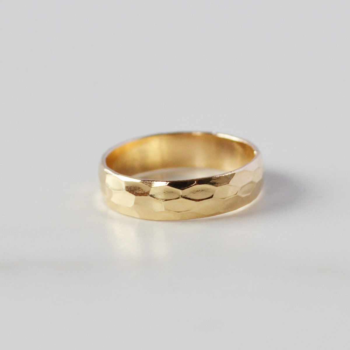 Snakeskin Band Ring, Gold