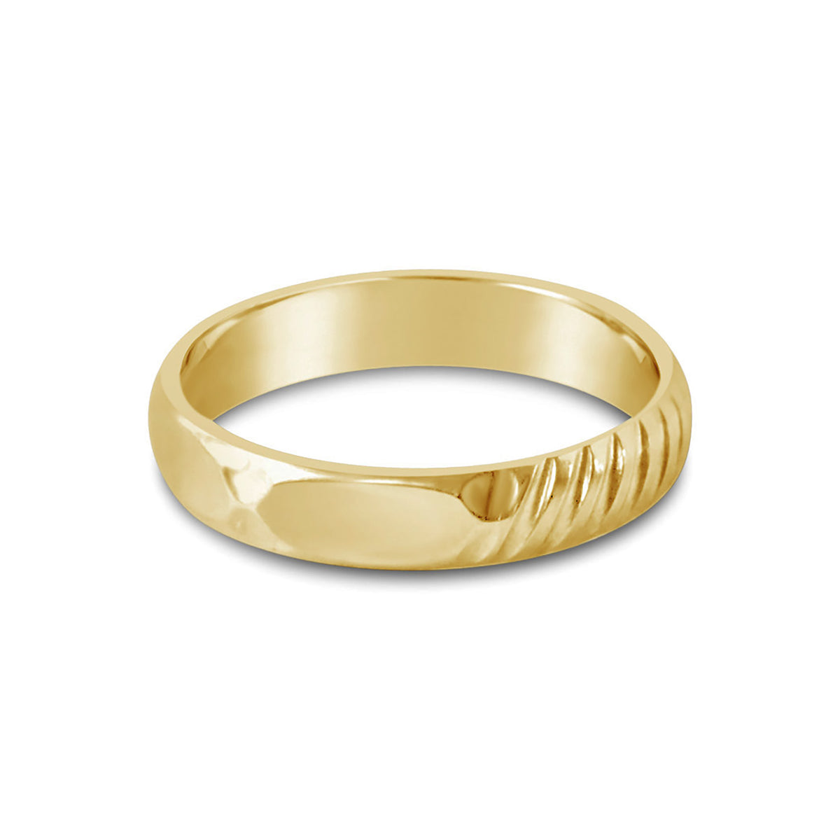 Textured Band Ring, Gold