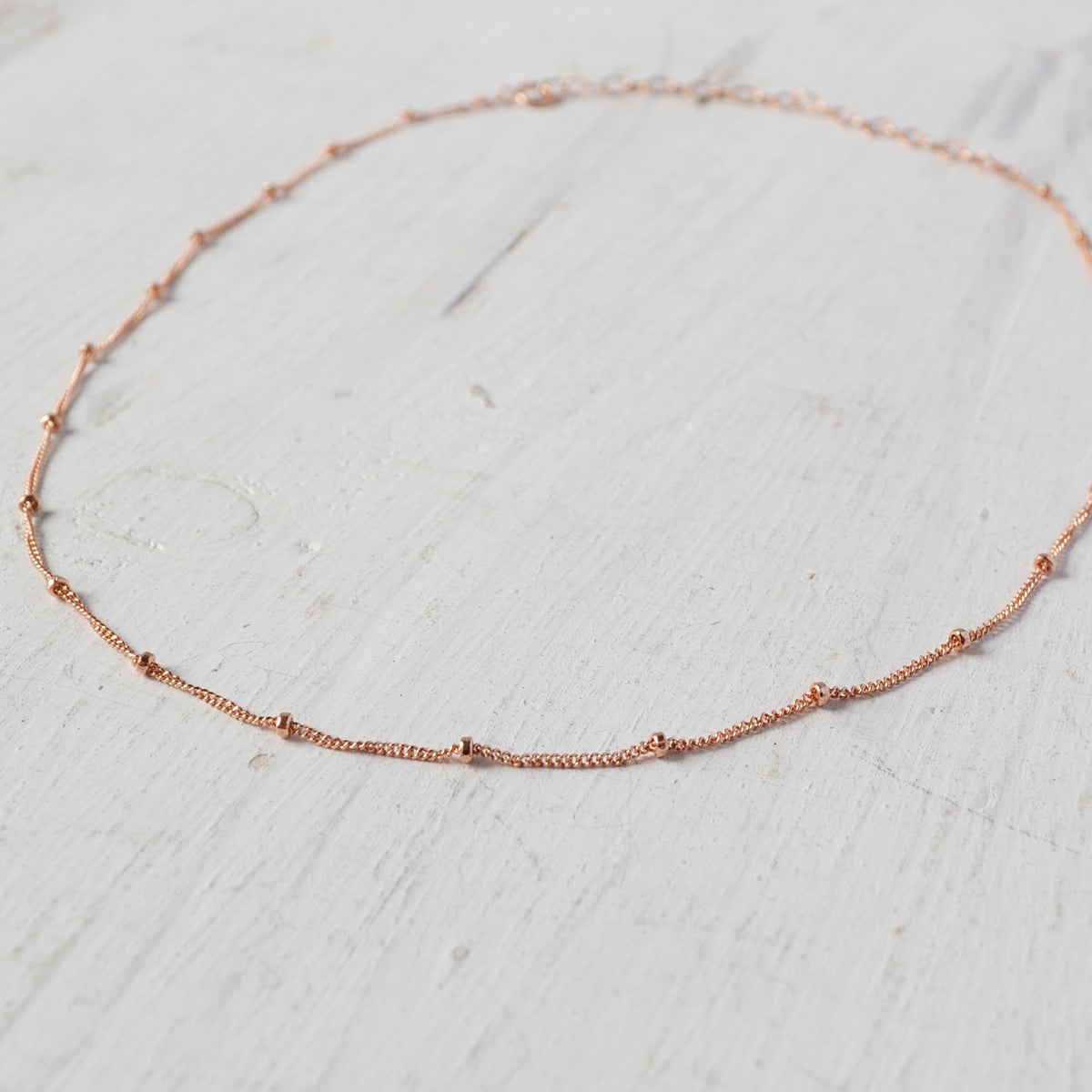 rose gold chain choker by glamrocks jewelry