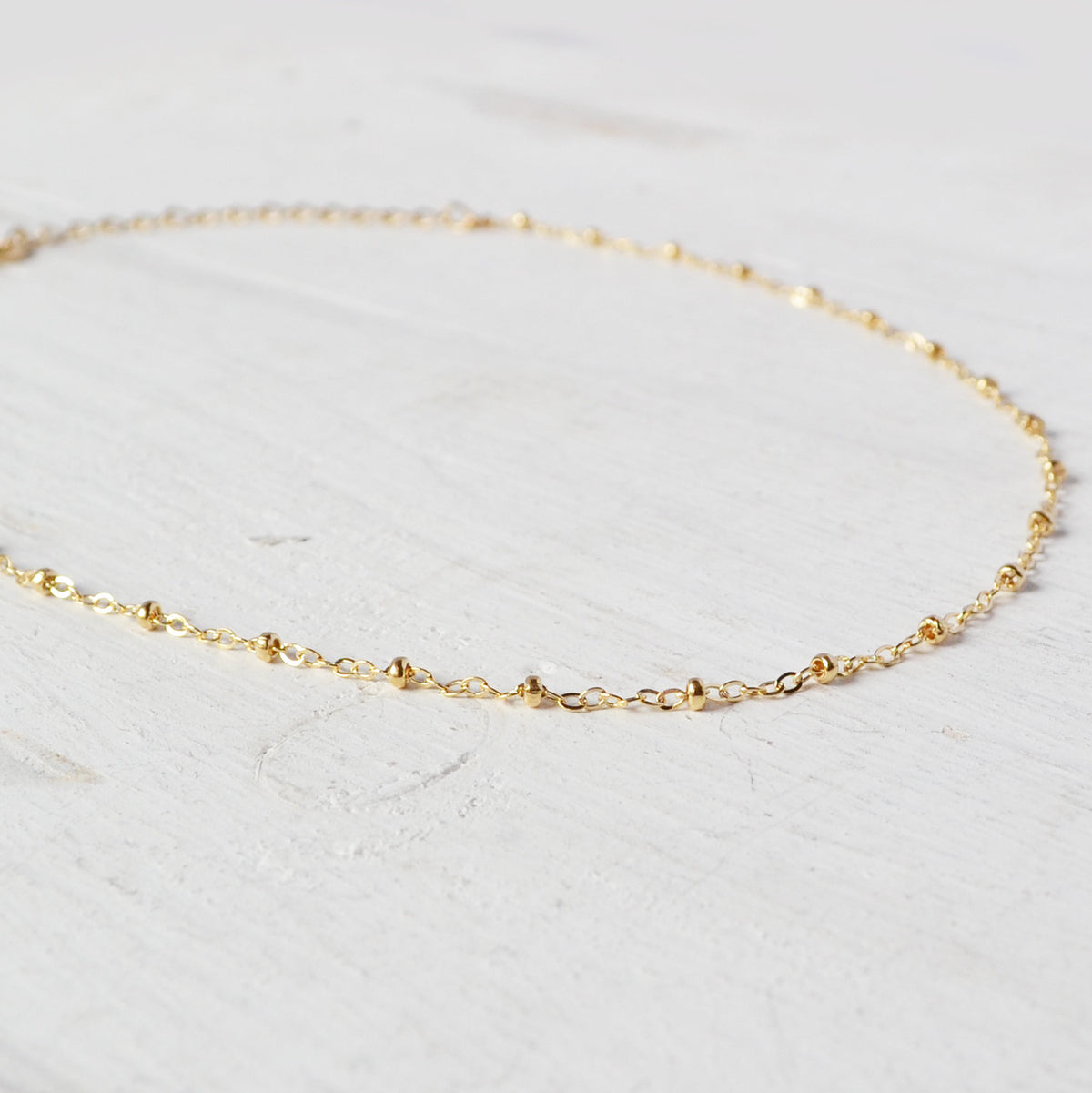gold chain choker necklace by glamrocks jewelry