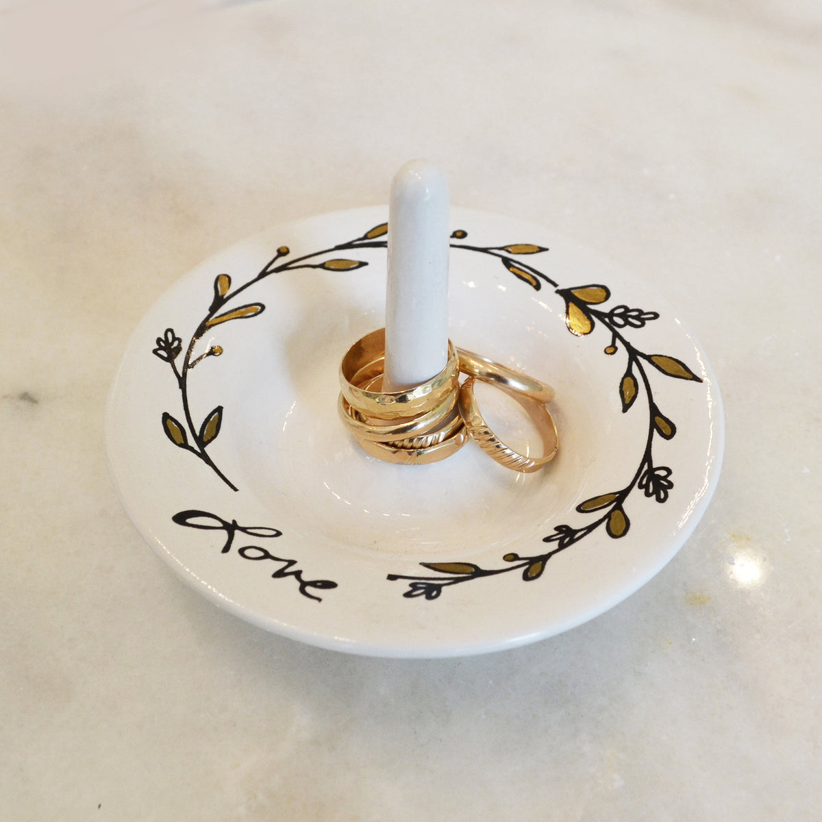 Textured Band Ring, Gold