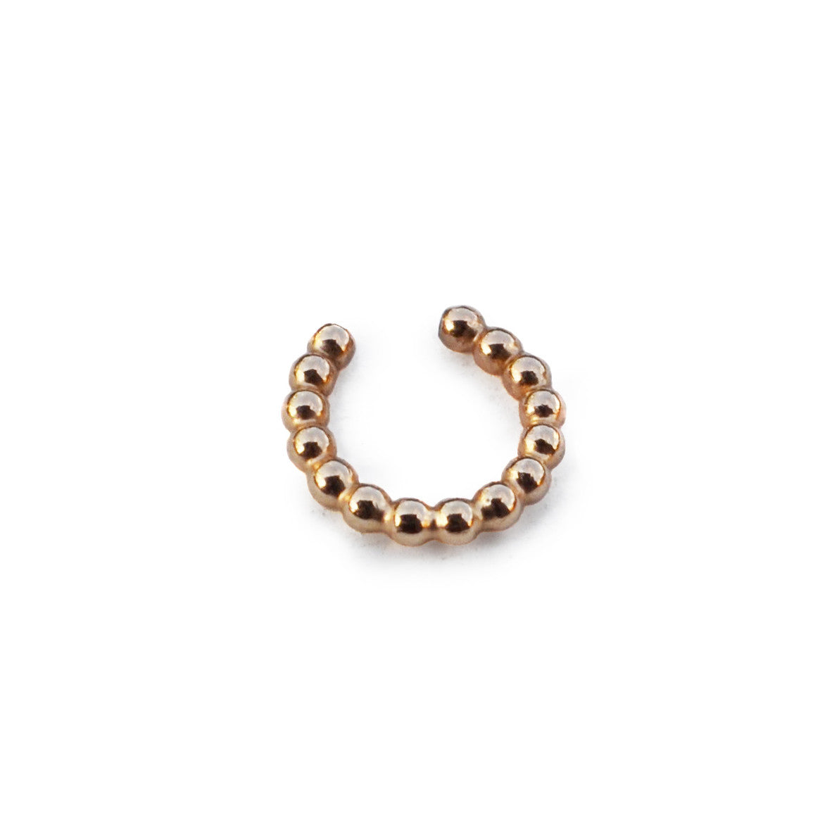 Beaded Ear Cuff, Gold, Rose Gold, or Silver