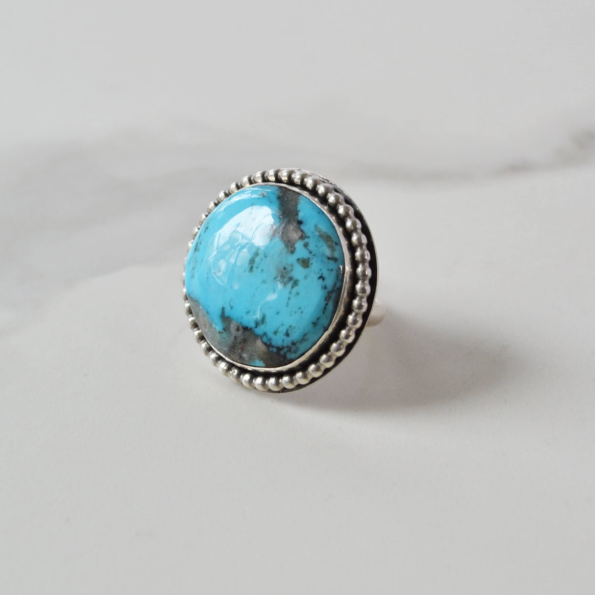 Arizona Kingman Turquoise Sterling Silver Ring, One of a Kind