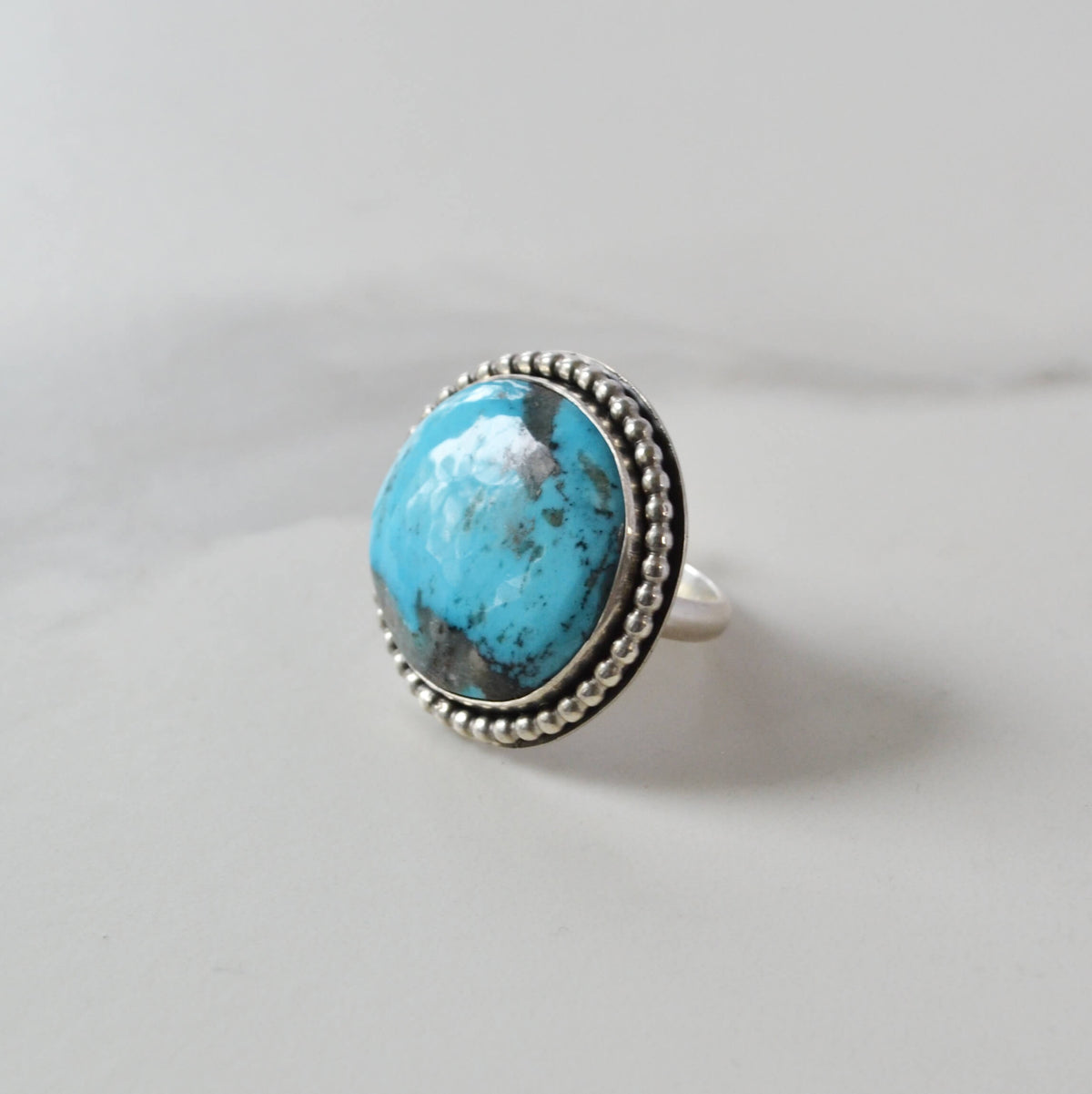 Arizona Kingman Turquoise Sterling Silver Ring, One of a Kind