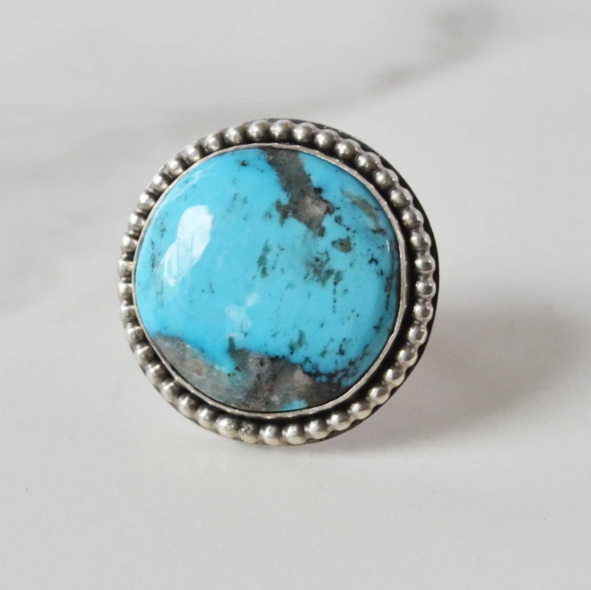 Arizona Kingman Turquoise Sterling Silver Ring, One of a Kind