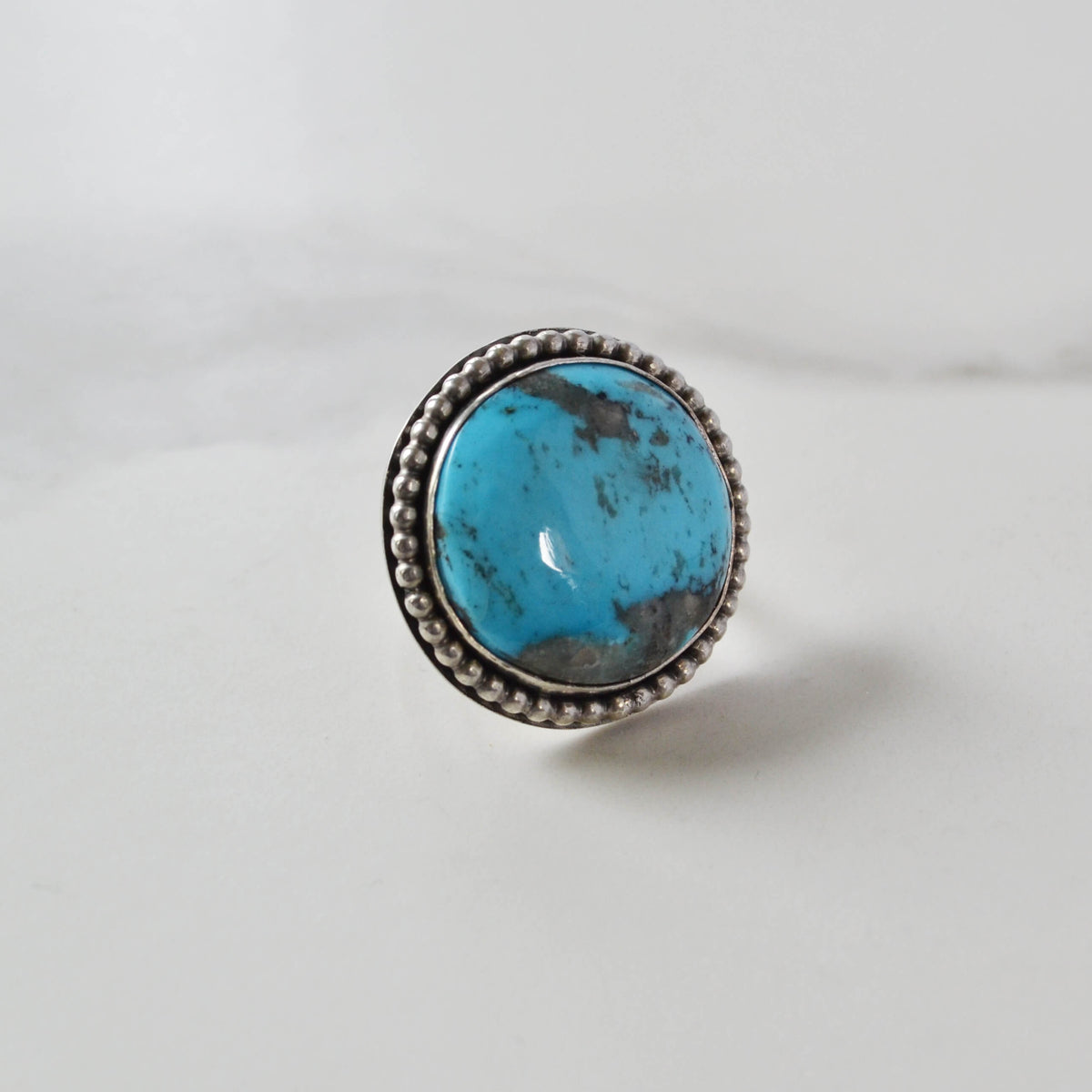 Arizona Kingman Turquoise Sterling Silver Ring, One of a Kind