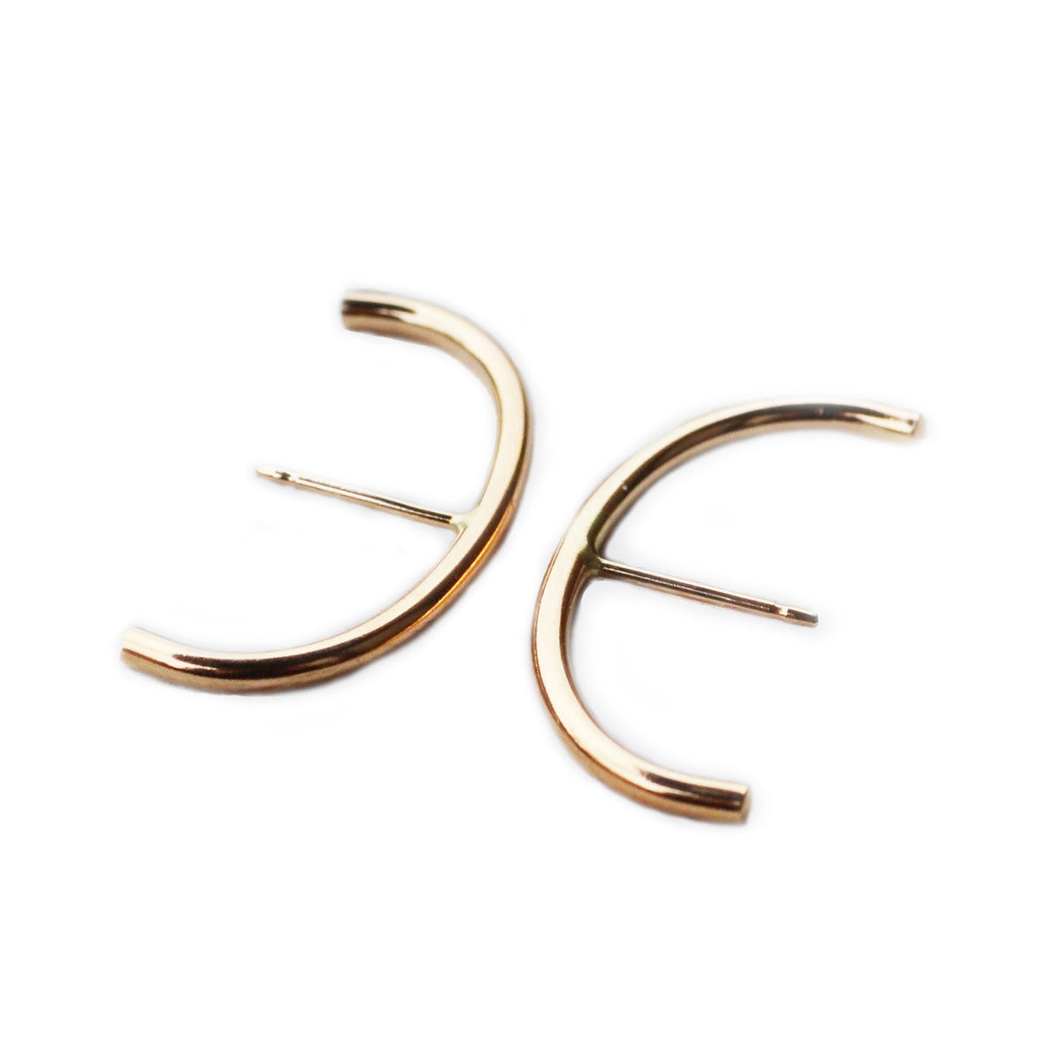 Minimalist Ear Suspension Hoop, Gold, Rose Gold, or Silver