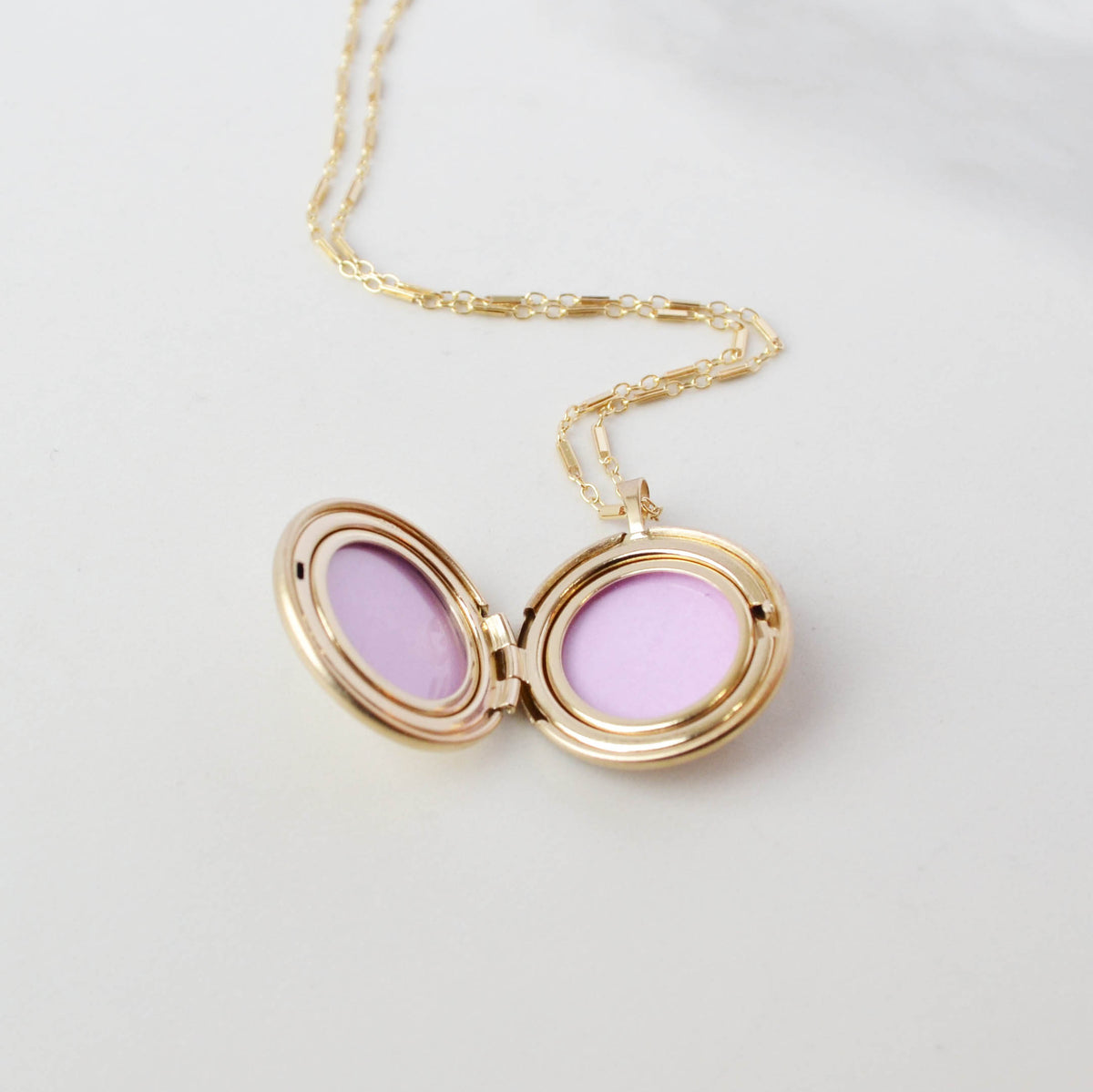 birthstone locket necklace open detailed  by glamrocks jewelry