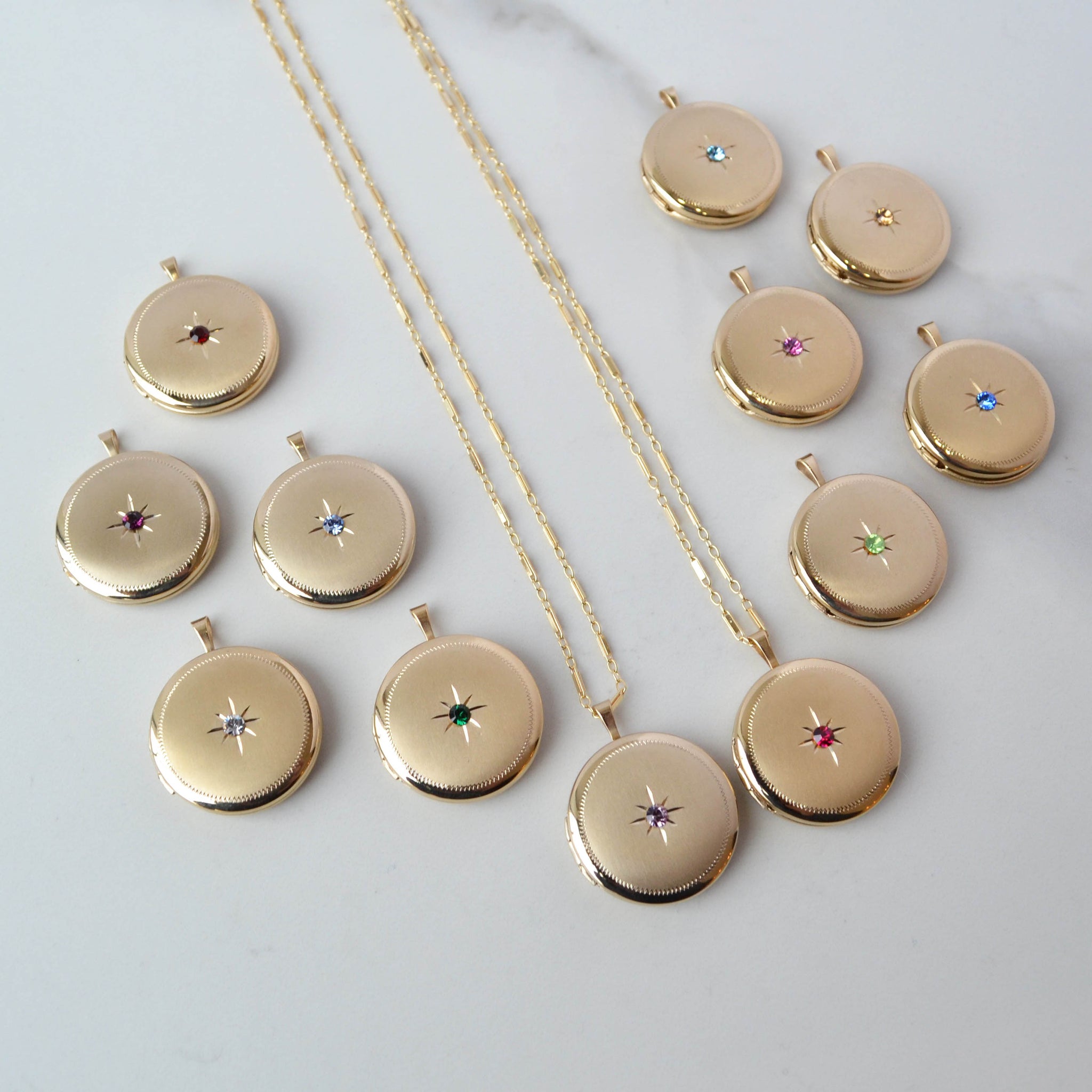 Locket with birthstones inside on sale