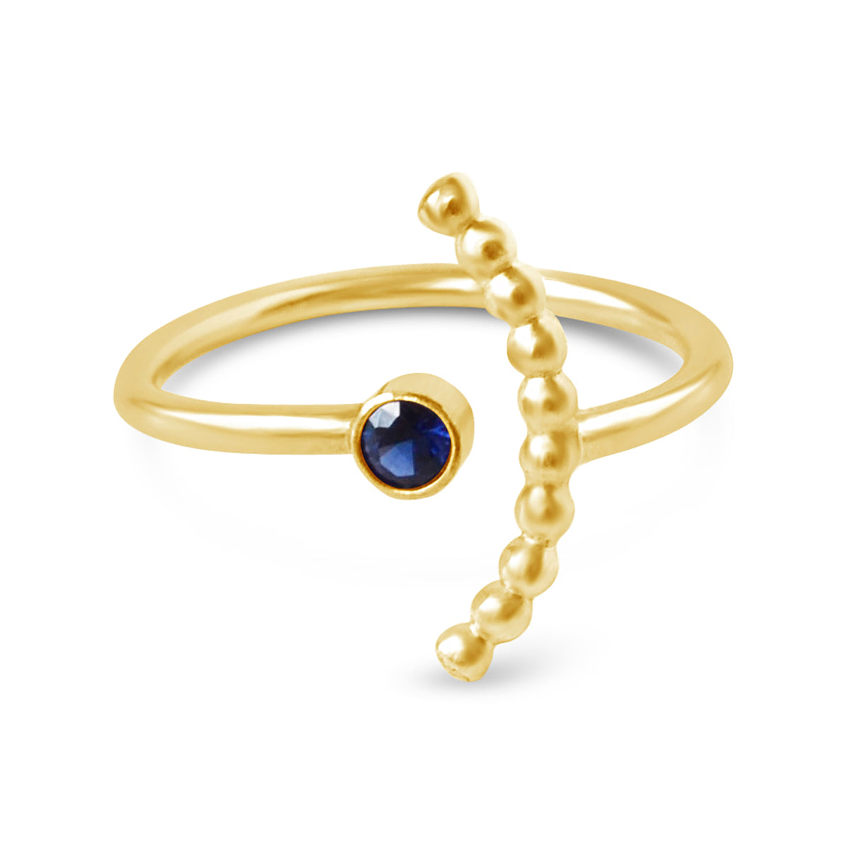 Gemstone Arc Ring, Sapphire