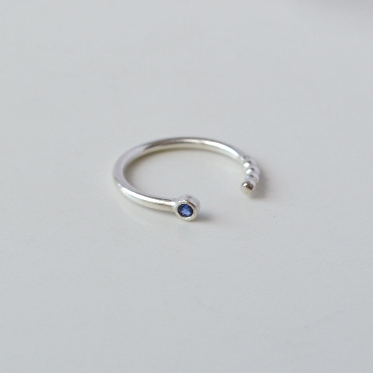 Coil Ring, Sapphire