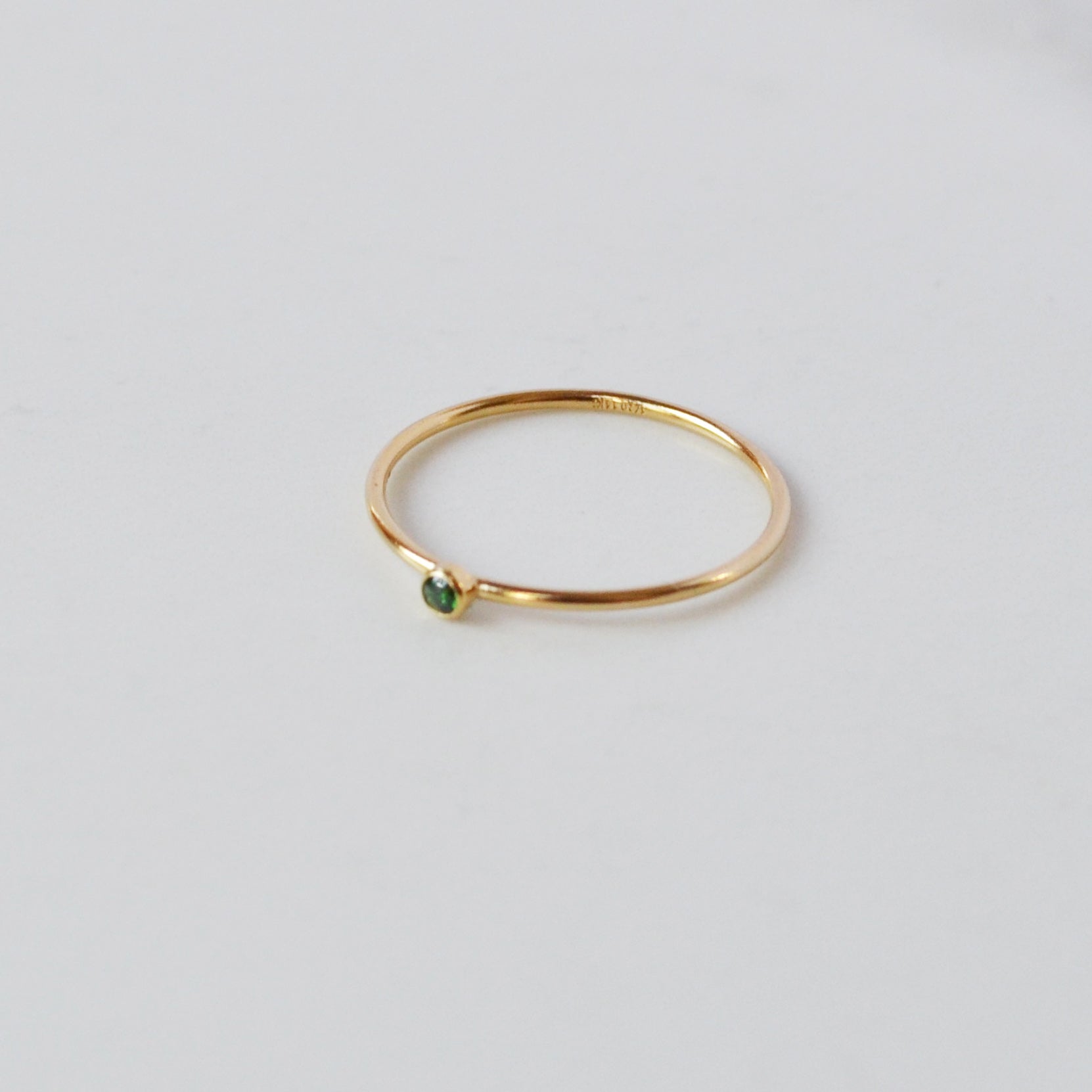 Custom Dainty Tiny Birthstone Ring | Caitlyn Minimalist