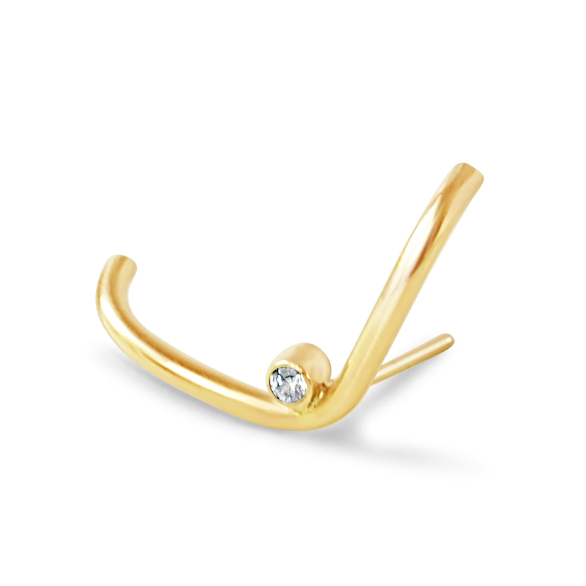 CZ Easy Rider Ear Cuff- single earring