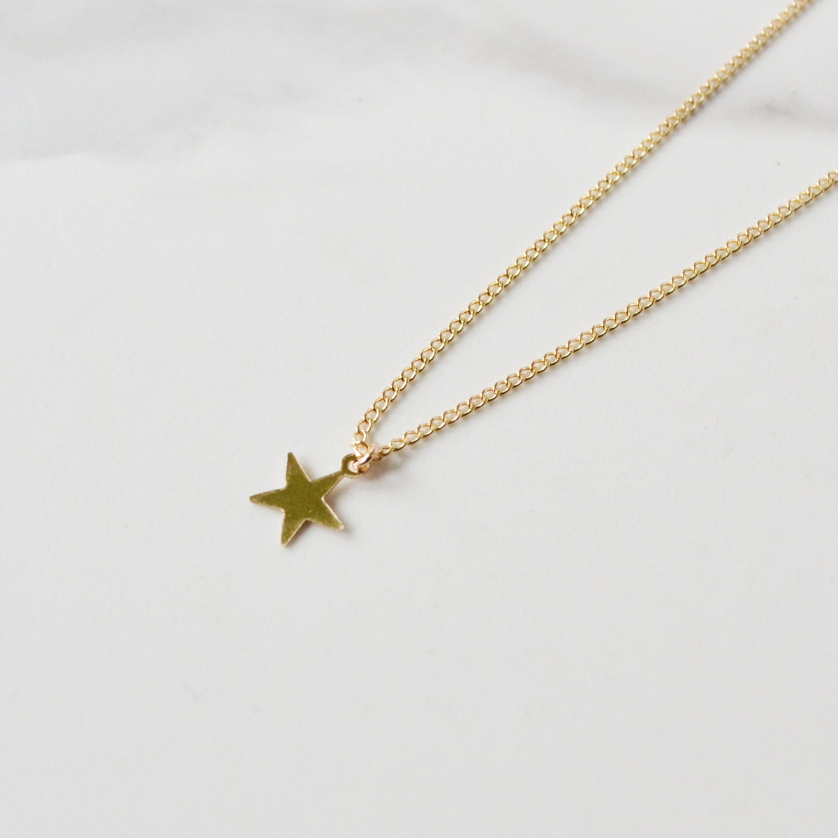 Star Necklace, Gold or Silver