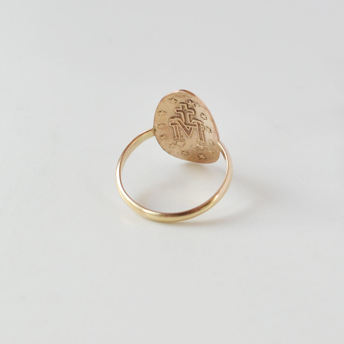 Oval Virgin Mary Ring