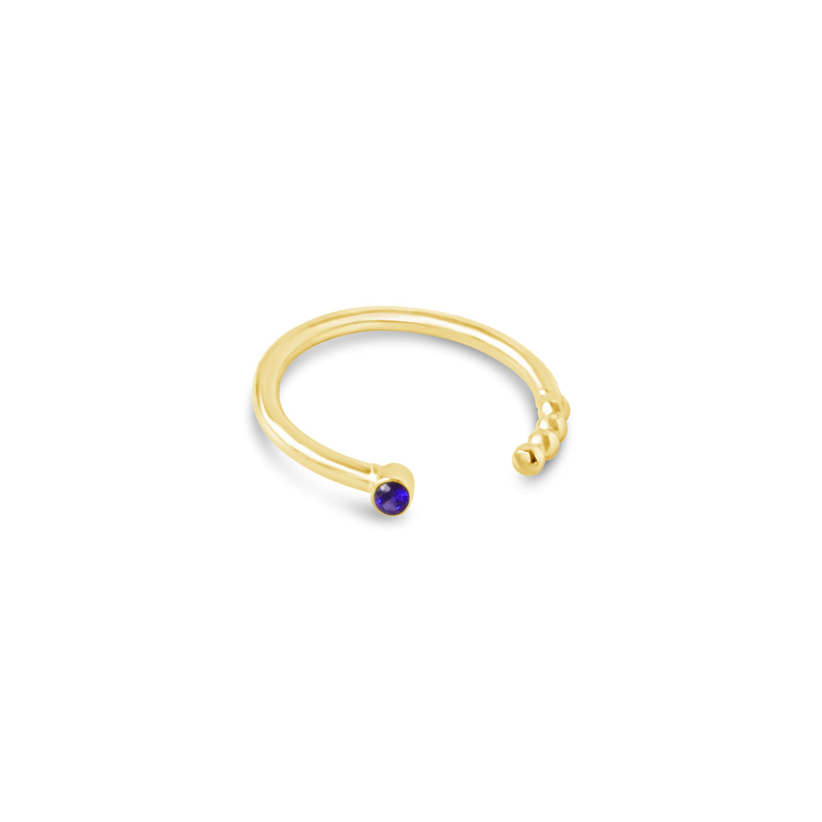 Coil Ring, Sapphire