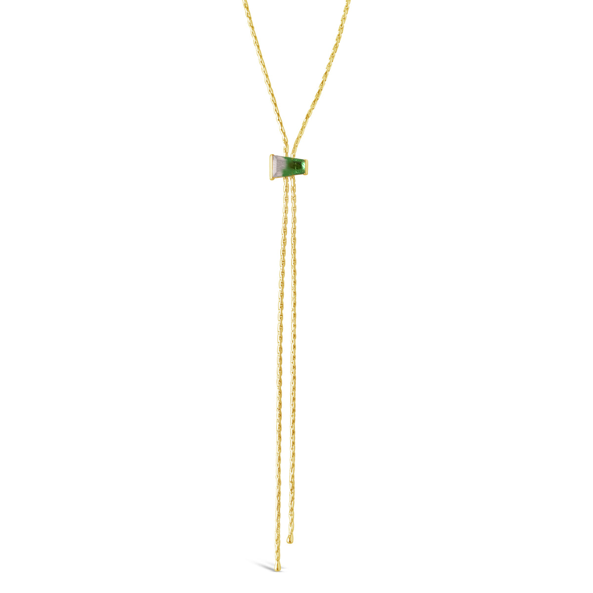 Delano Bolo Necklace - Green Quartz