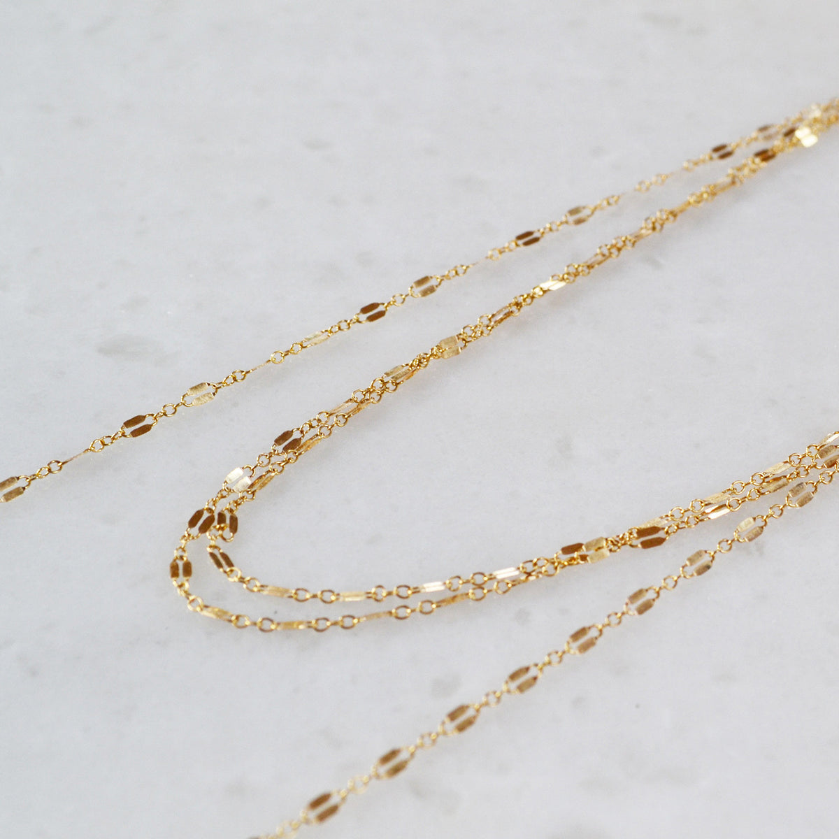 Chain Wrap Choker Necklace, Gold, Rose Gold, or Sterling